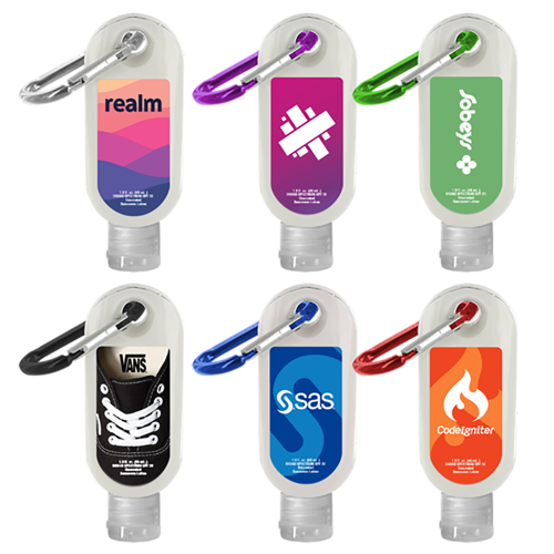 1.9 oz. SPF 30 Sunscreen in Clear Bottle with Carabiner, Full Color