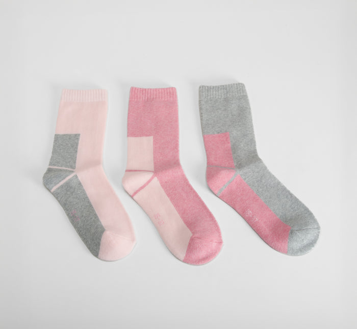 Pack 3 calcetines trekking multicolor MERKAL