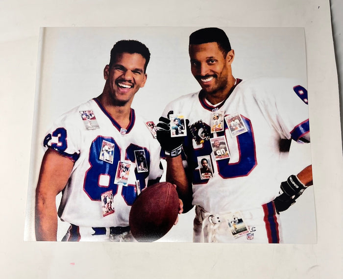 Andre Reed and James Lofton Unsigned with Cards Photo