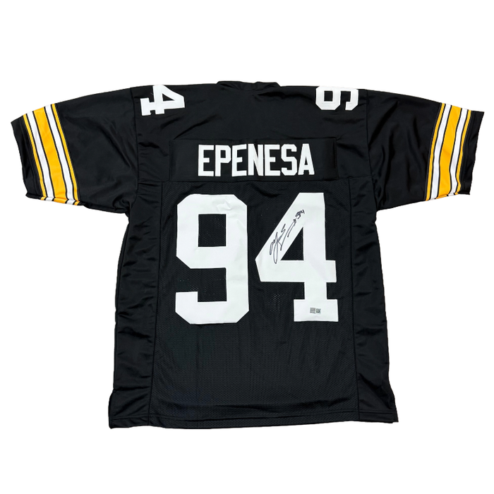AJ Epenesa Signed Pro-Style Black College Football Jersey