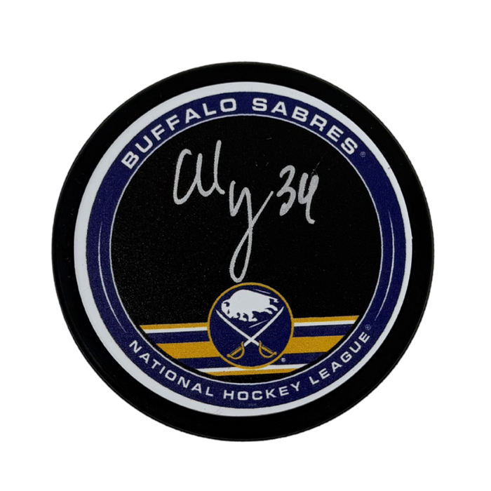 Alex Lyon Signed Buffalo Sabres Outer Ring Autograph Hockey Puck