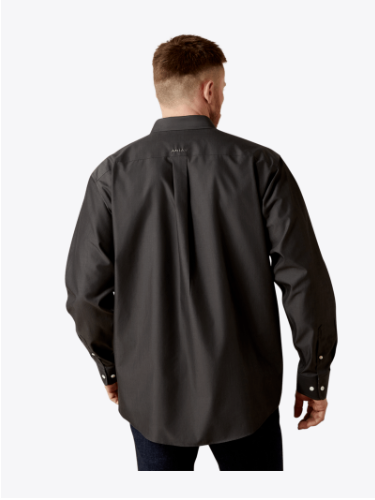 Ariat Wrinkle Free Solid Pinpoint Oxford Classic Fit Shirt