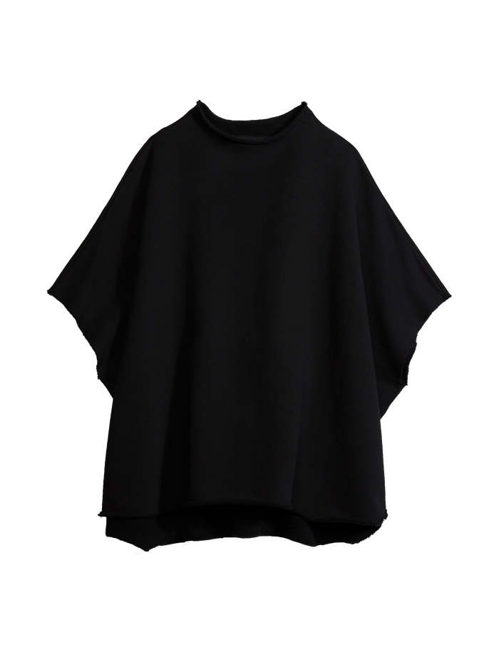 Audrey black capelet close up detail