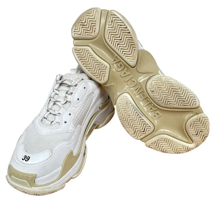 Balenciaga Triple S White Mesh Trainers