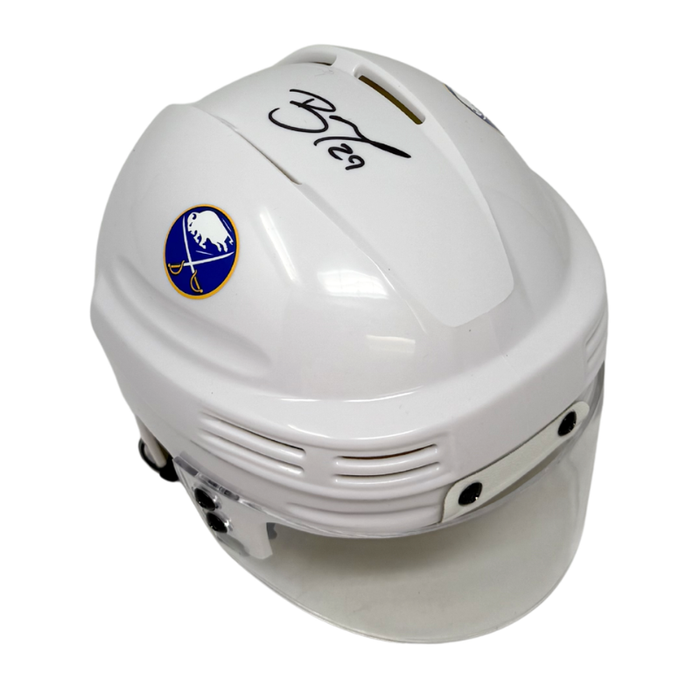 Beck Malenstyn Signed Buffalo Sabres White Hockey Mini Helmet