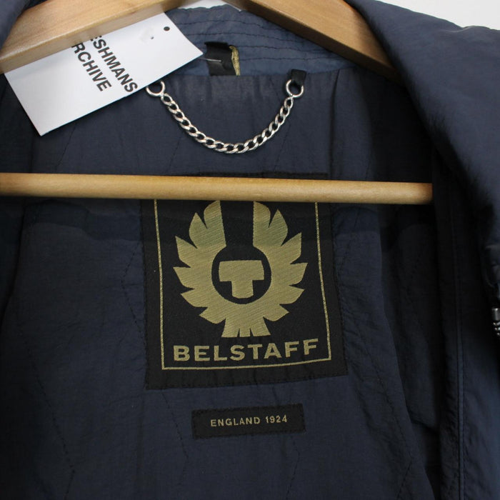 Belstaff Propeller Blue Full Zip Nylon Bomber Jacket