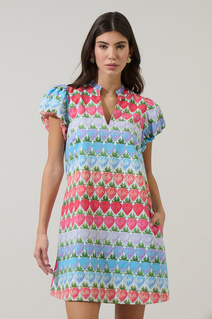 Berry Burst Orela Shift Mini Dress