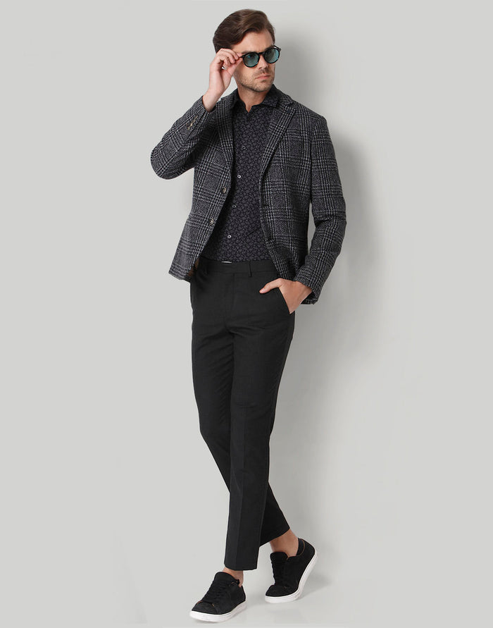 Black Check Blazer