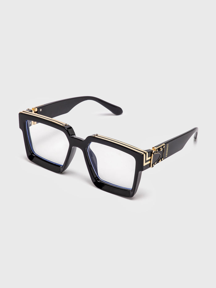 sunglasses / Black Clean Square Sunglasses