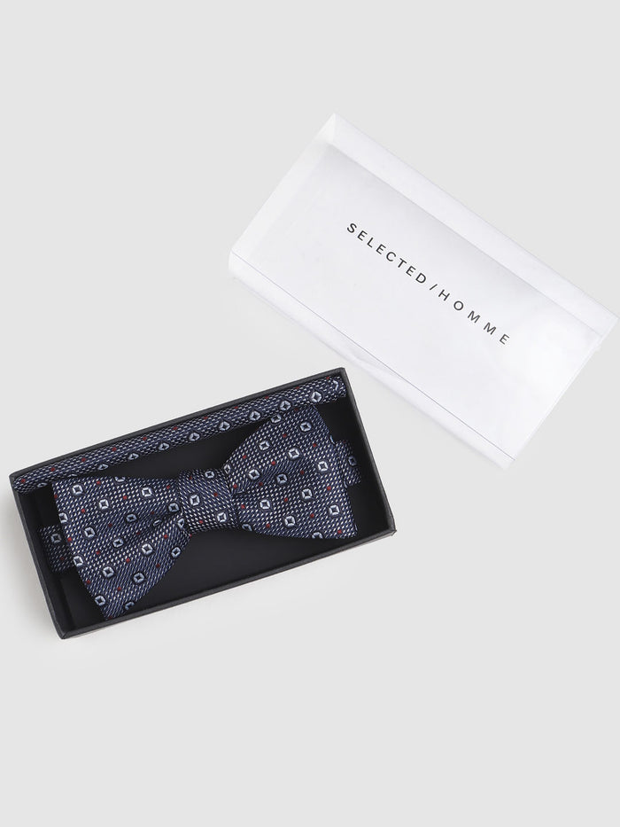Blue Dobby Bow Tie
