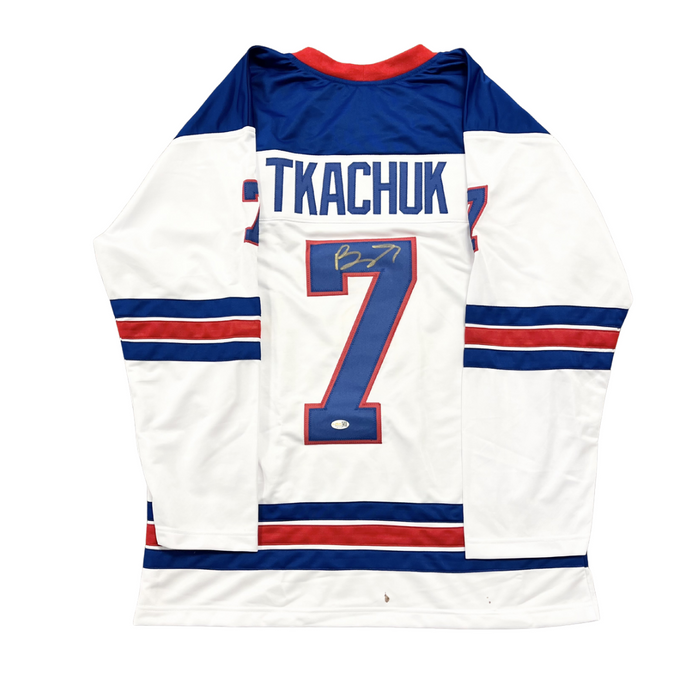 Brady Tkachuk Signed Pro-Style Team USA Hockey Jersey
