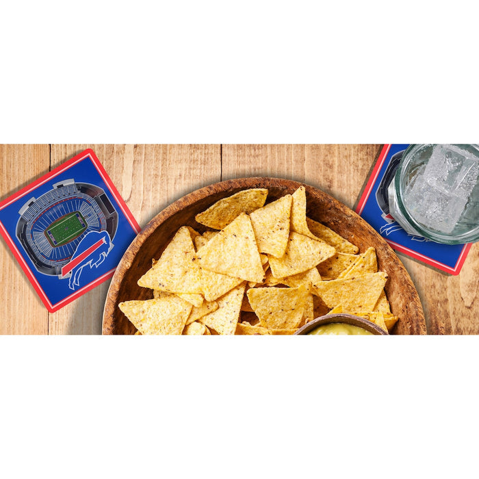 Buffalo Bills Blue 3D StadiumViews Coasters
