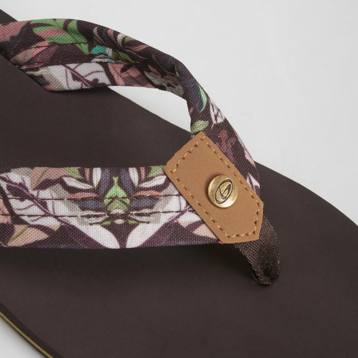 Chancla de dedo estampado marrón BEPPI