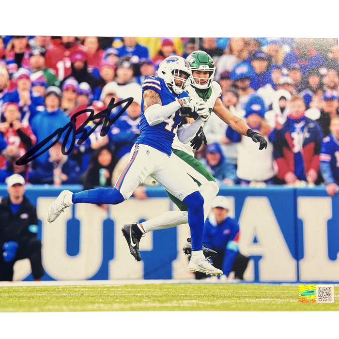 Christian Benford Signed Interception vs. Jets 8x10 Photo