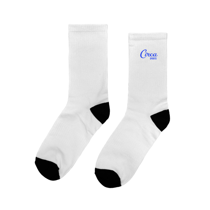Circa Resort & Casino Crew Socks — Branded Padded Crew Socks (Circa logo)