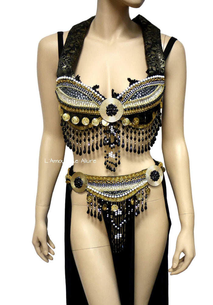 Dark Moon Fox Inspired Belly Dancer Cosplay Dance Costume Halloween Show Girl