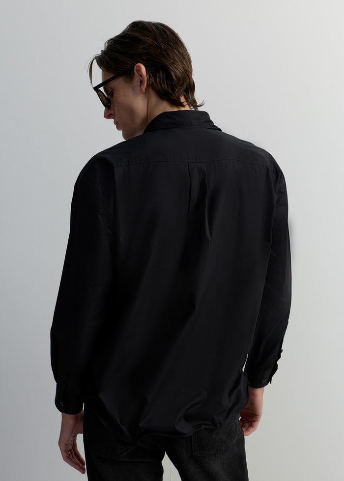 EMBROIDERY LOGO LONG-SLEEVE SHIRT