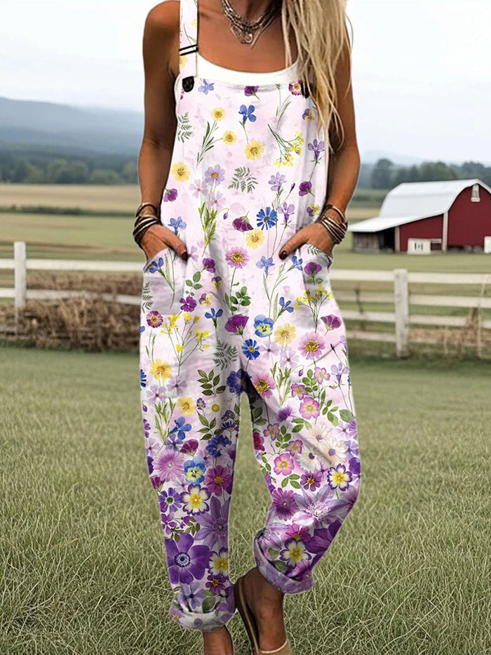 Fiora | Meadow Blossom Dungarees