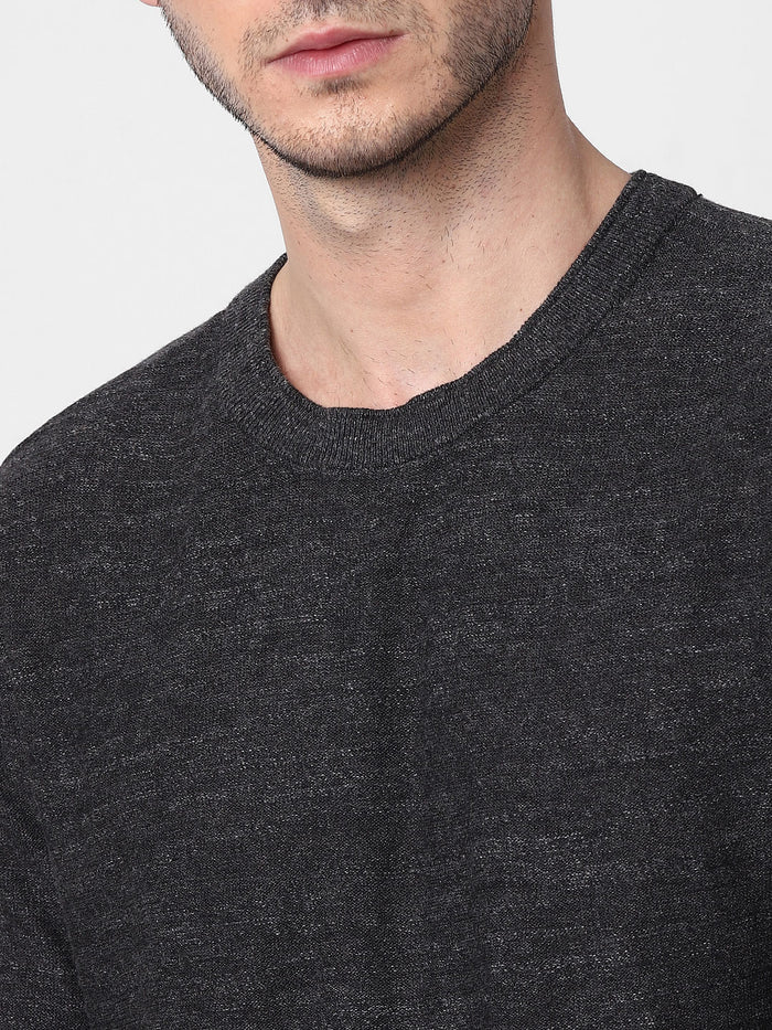 Grey Knit Pullover