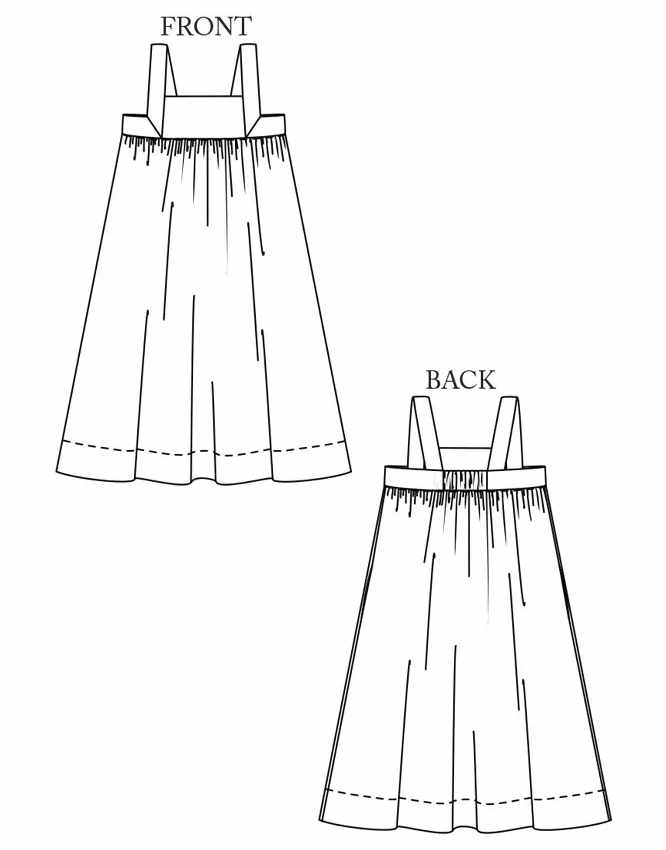 Honey Sundress Dressmaking Kit in Evelyn Check Cotton, Merchant & Mills