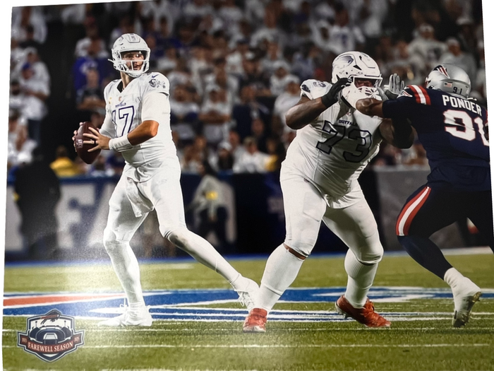 Josh Allen Unsigned in Rivalries About to Throw Photo