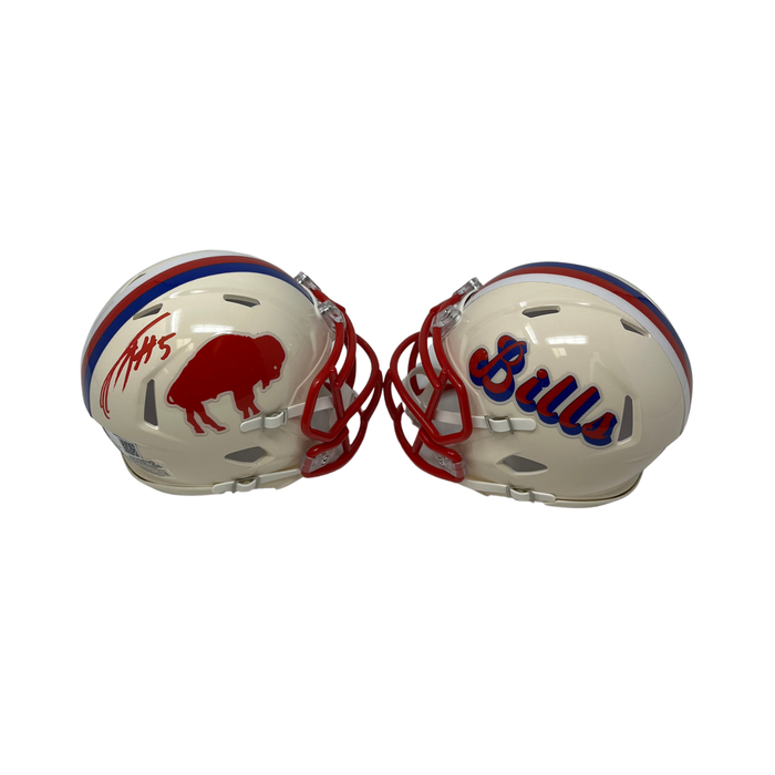 Joshua Palmer Signed Buffalo Bills Retro Speed Mini Helmet
