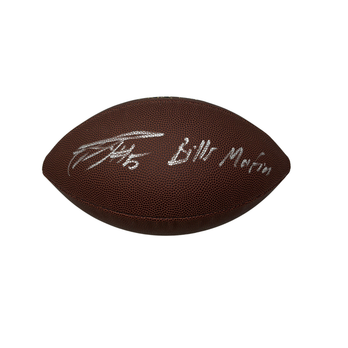 Joshua Palmer Signed Wilson Replica Football with "Bills Mafia"