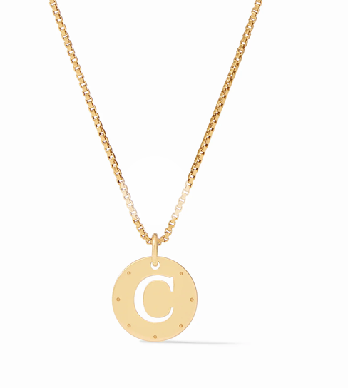 Julie Vos Monogram Delicate Necklace