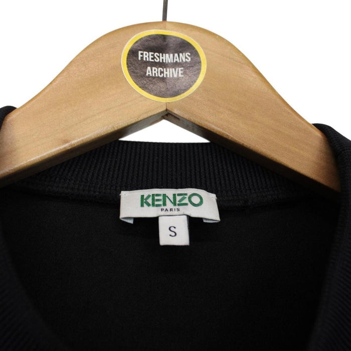 Kenzo Paris Black and Yellow Tiger Logo Sweatshirt Jumper