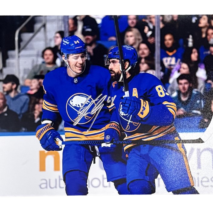 Logan Stanley Signed Standing with Alex Tuch Photo