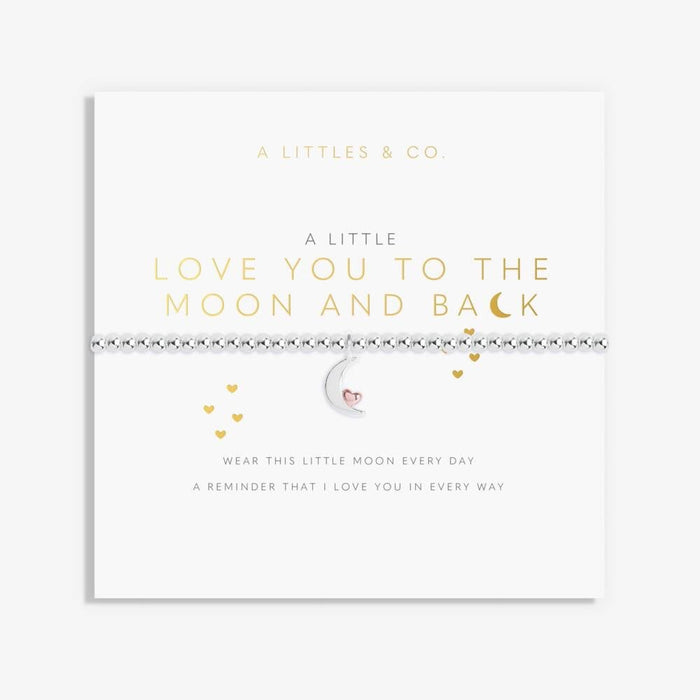 ‘Love You to the Moon and Back’ - 2521 - Silver Bracelet