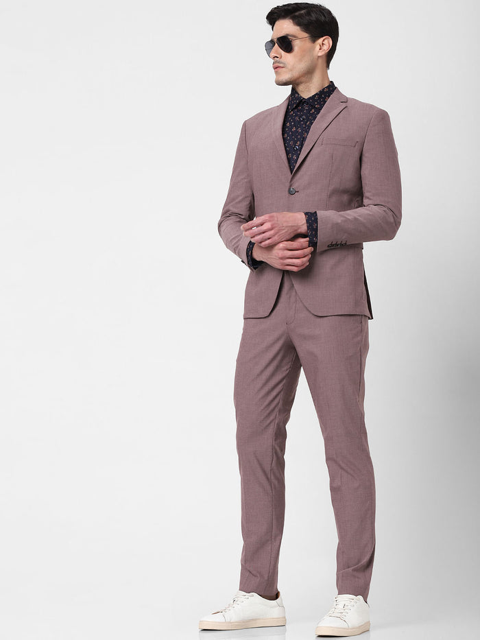 Pink Double Button Formal Blazer