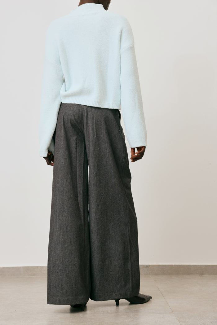 Pleated Wide Leg jeans