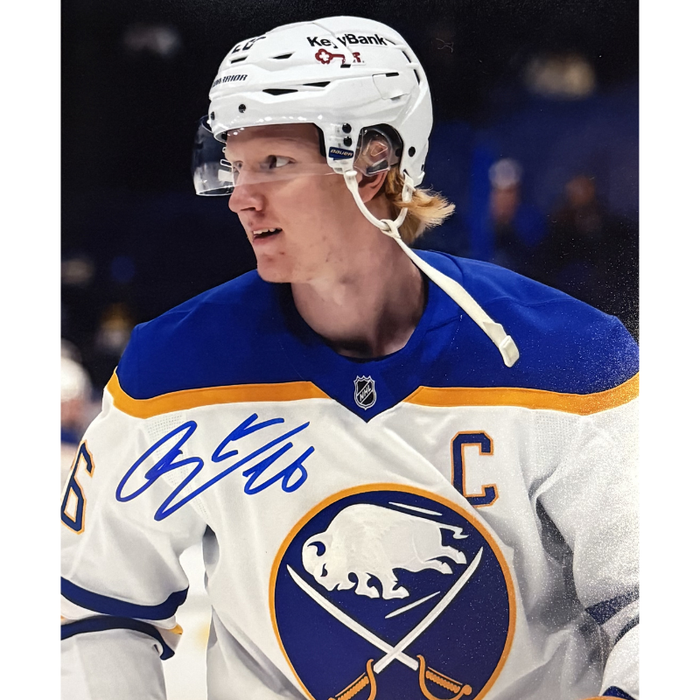 Rasmus Dahlin Signed Close-up in Away Uniform Photo