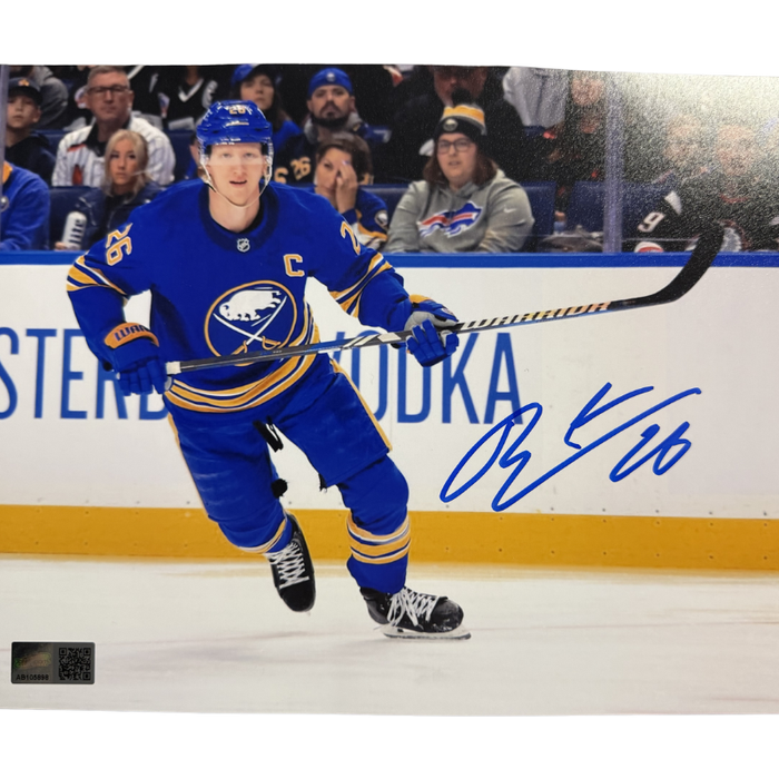 Rasmus Dahlin Signed Skating with Stick up in Home Uniform Photo