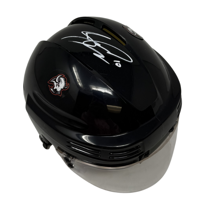 Sam Carrick Signed Buffalo Sabres Black Hockey Mini Helmet
