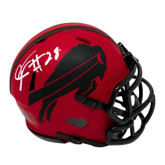 Sam Franklin Signed Buffalo Bills RAVE Speed Mini Helmet