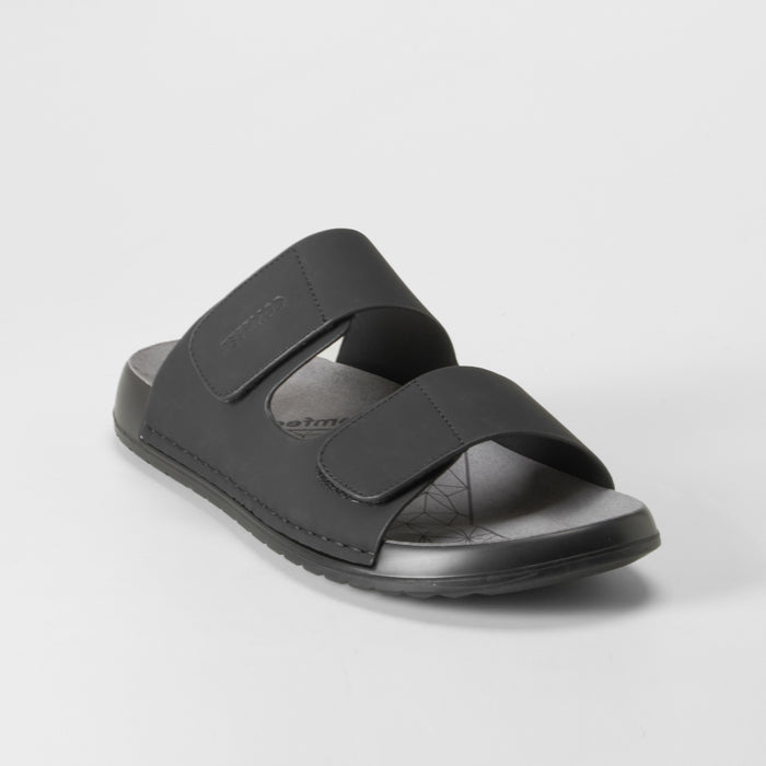 Sandalia bio doble velcro negra COMFEET