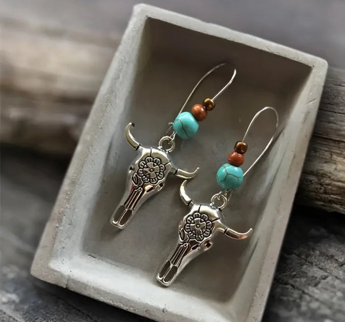 Skull Dangle Earrings