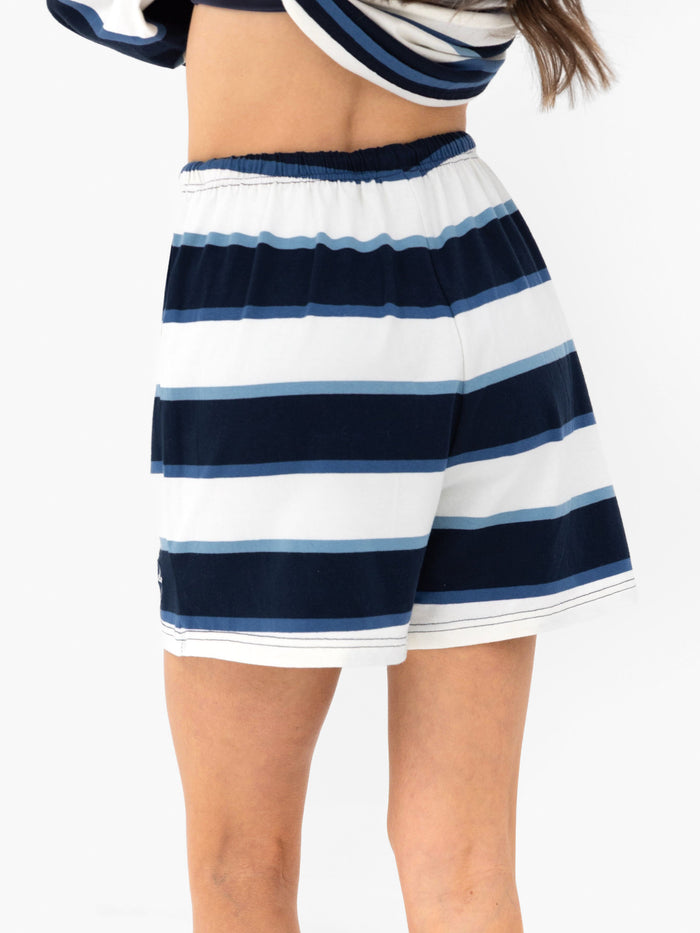 Skye Stripe Shorts - Navy Mix