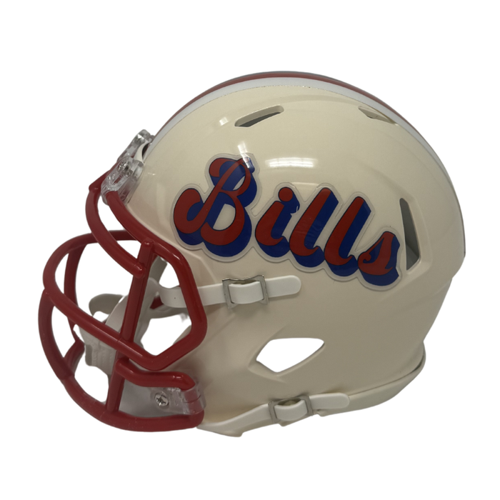 Spencer Brown Signed Buffalo Bills Retro Speed Mini Helmet