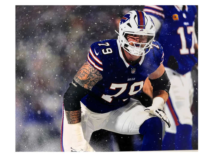 Spencer Brown Unsigned Close Up in Snow Photo