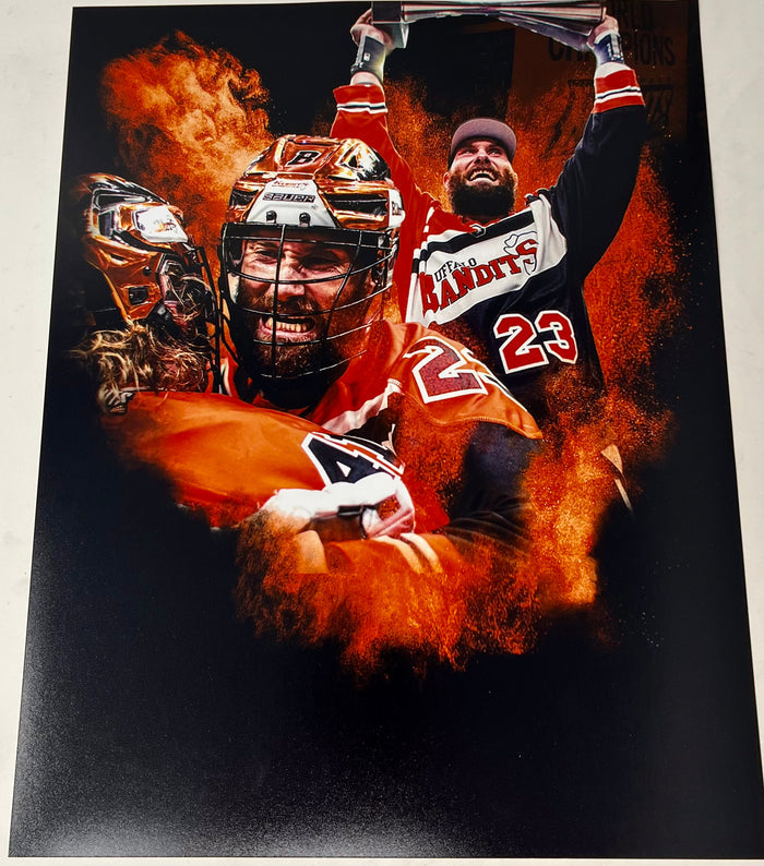 Steve Priolo Unsigned Colorburst Collage Photo