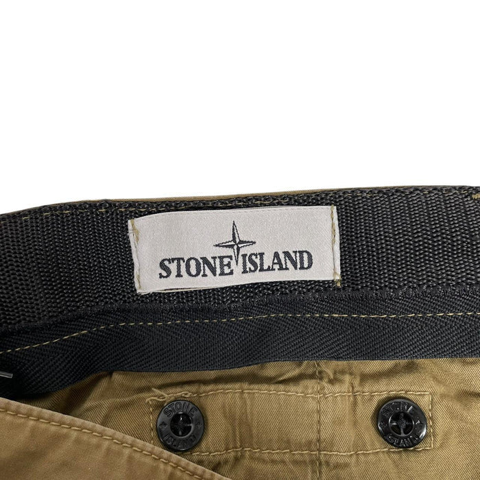 Stone Island SS 2014 Khaki Green Slim Fit Cargo Trousers