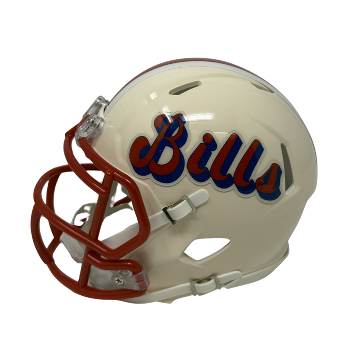 TJ Sanders Signed Buffalo Bills Retro Speed Mini Helmet