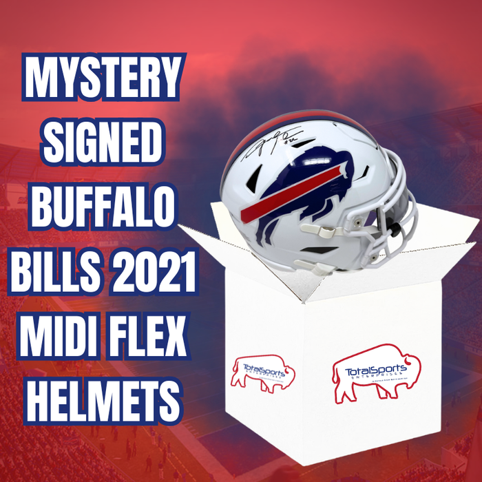 TSE Buffalo Autographed Mystery Buffalo Bills 2021 MIDI Flex Helmet