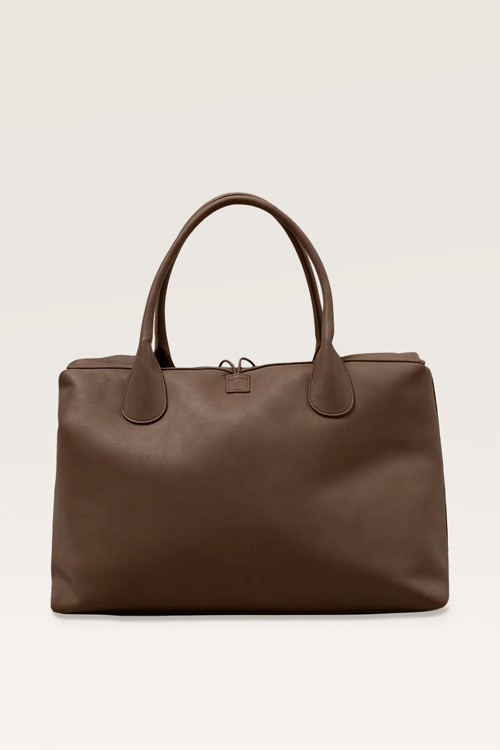 Tully Button Carryall Bag in Brown