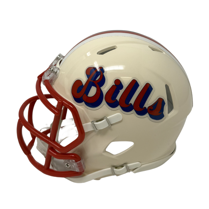 Tyrell Shavers Signed Buffalo Bills Retro Speed Mini Helmet