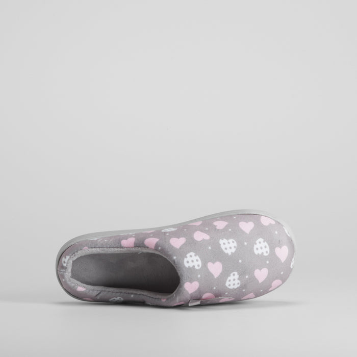 Zapatilla abierta estampado lazo OLYNE