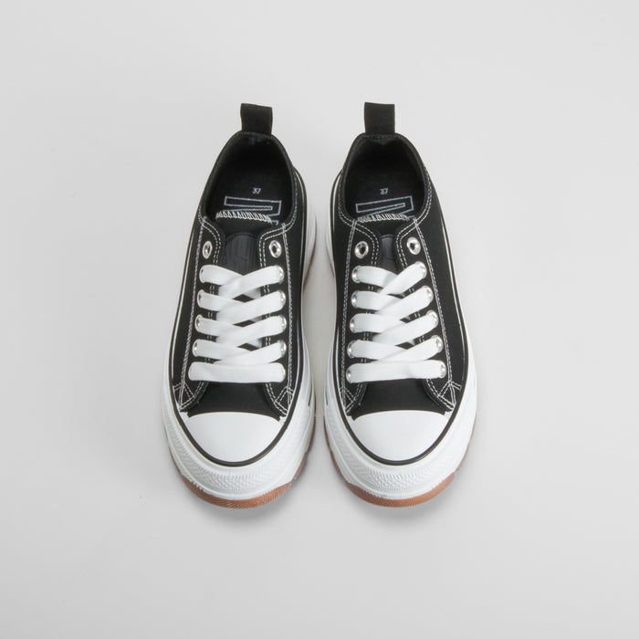 Zapatilla lona chunky negra NYC
